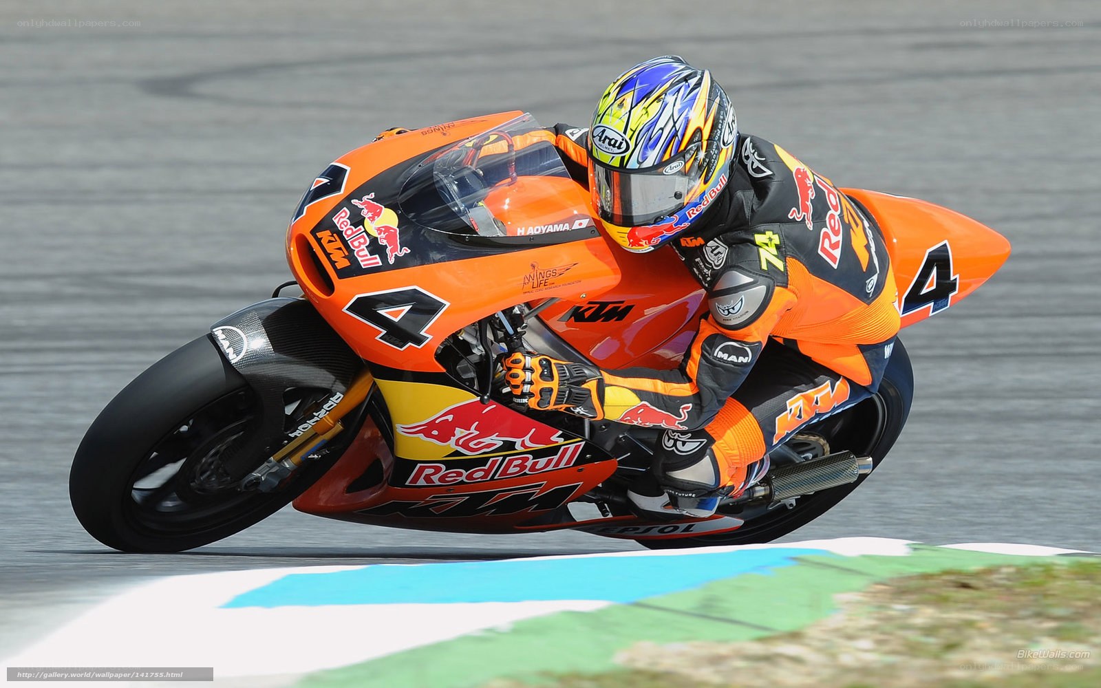 motorcycle racer on track