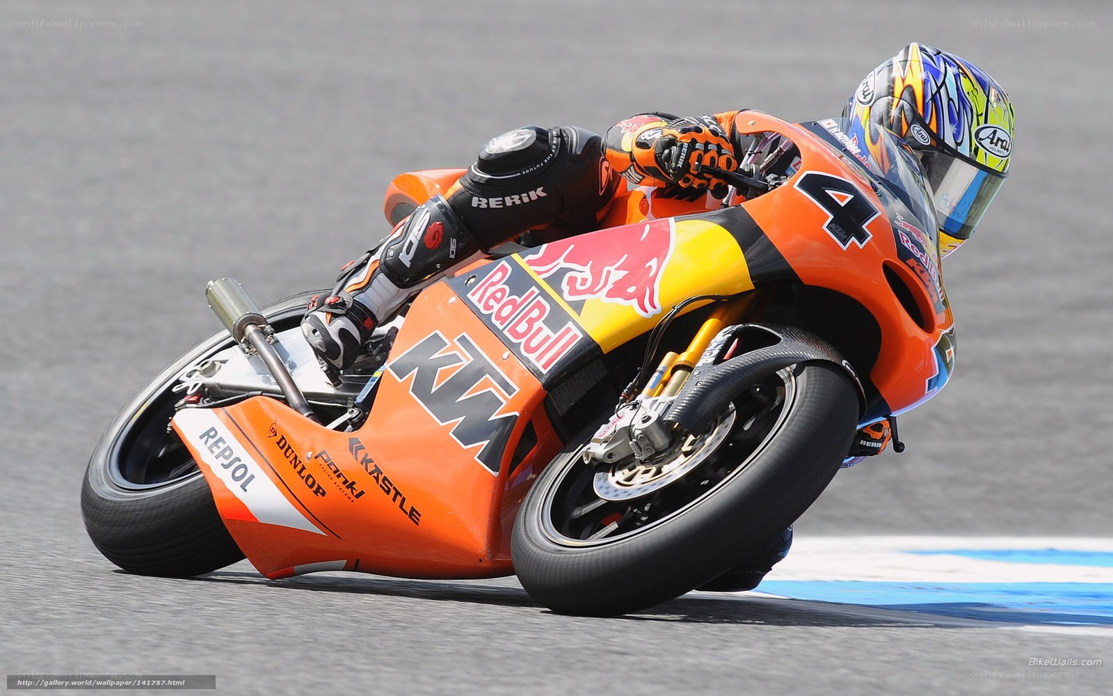 motorcycle racer on track