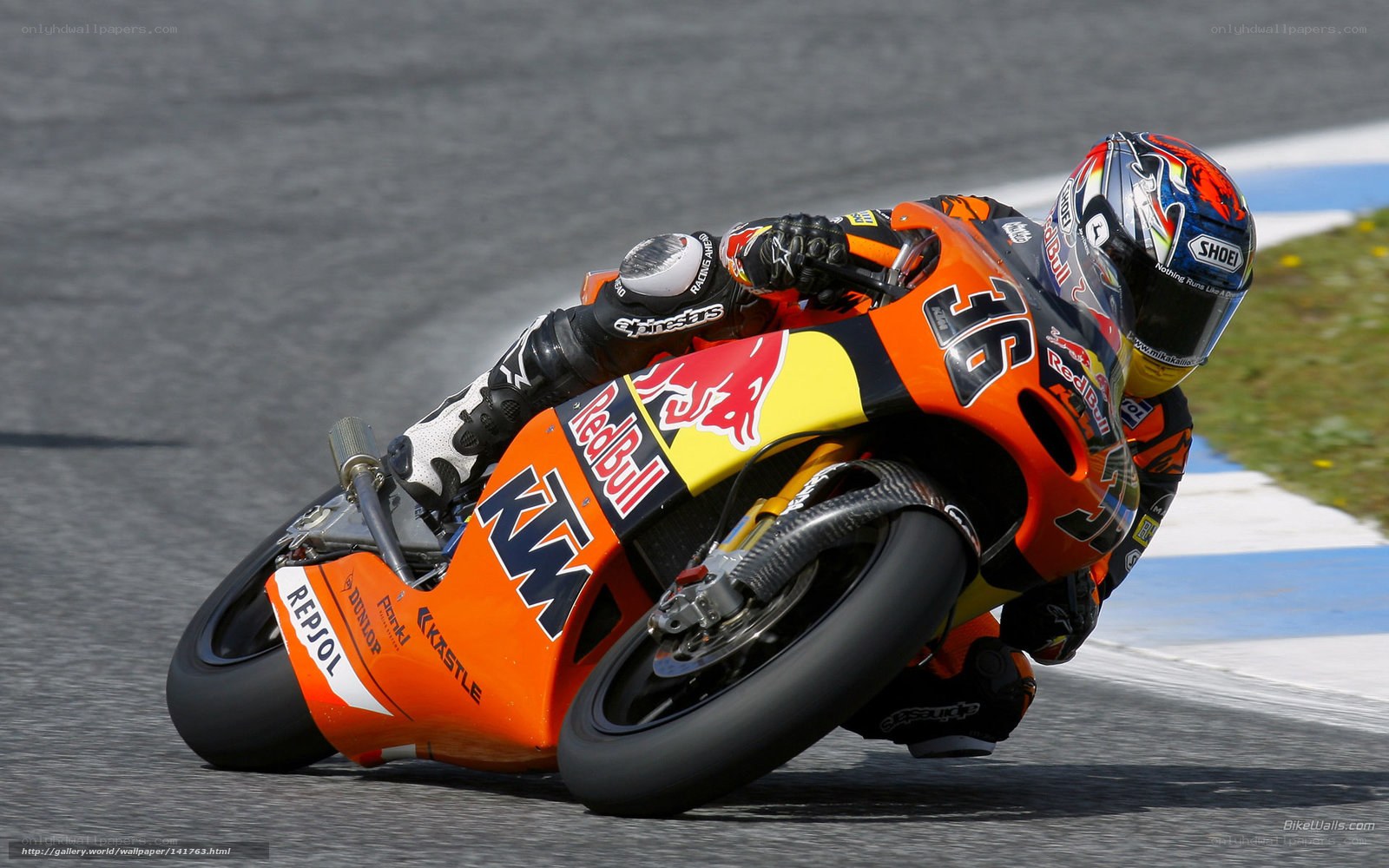 motorcycle racer on track