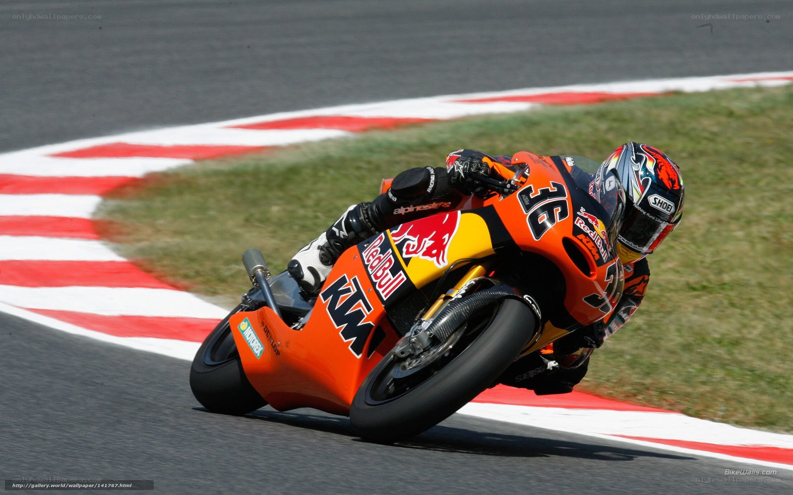 motorcycle racer on track