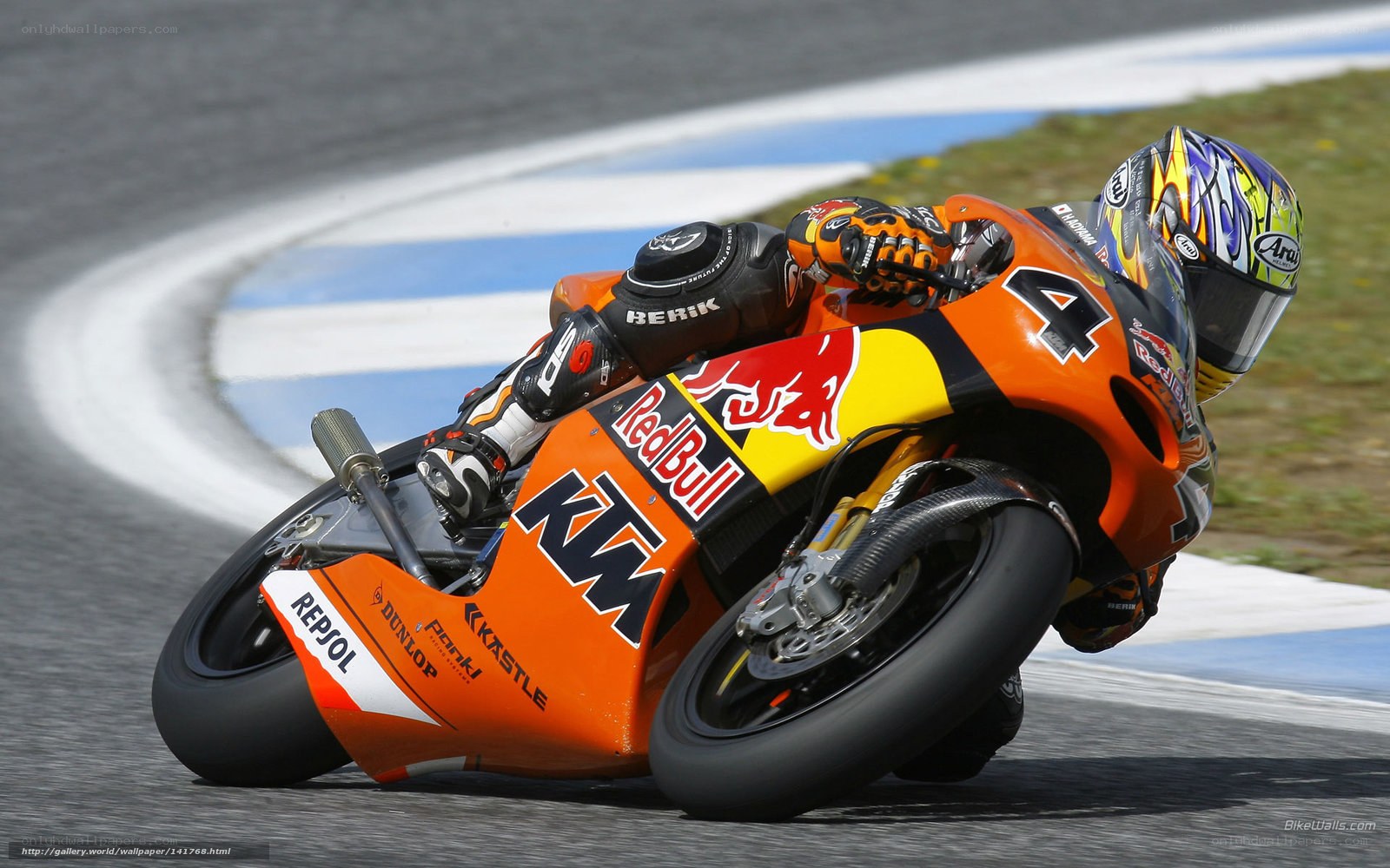 motorcycle racer on track