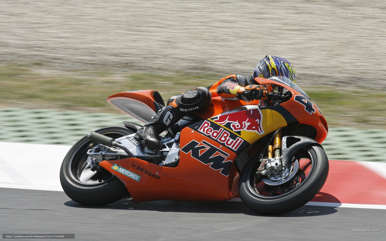 motorcycle racer on track