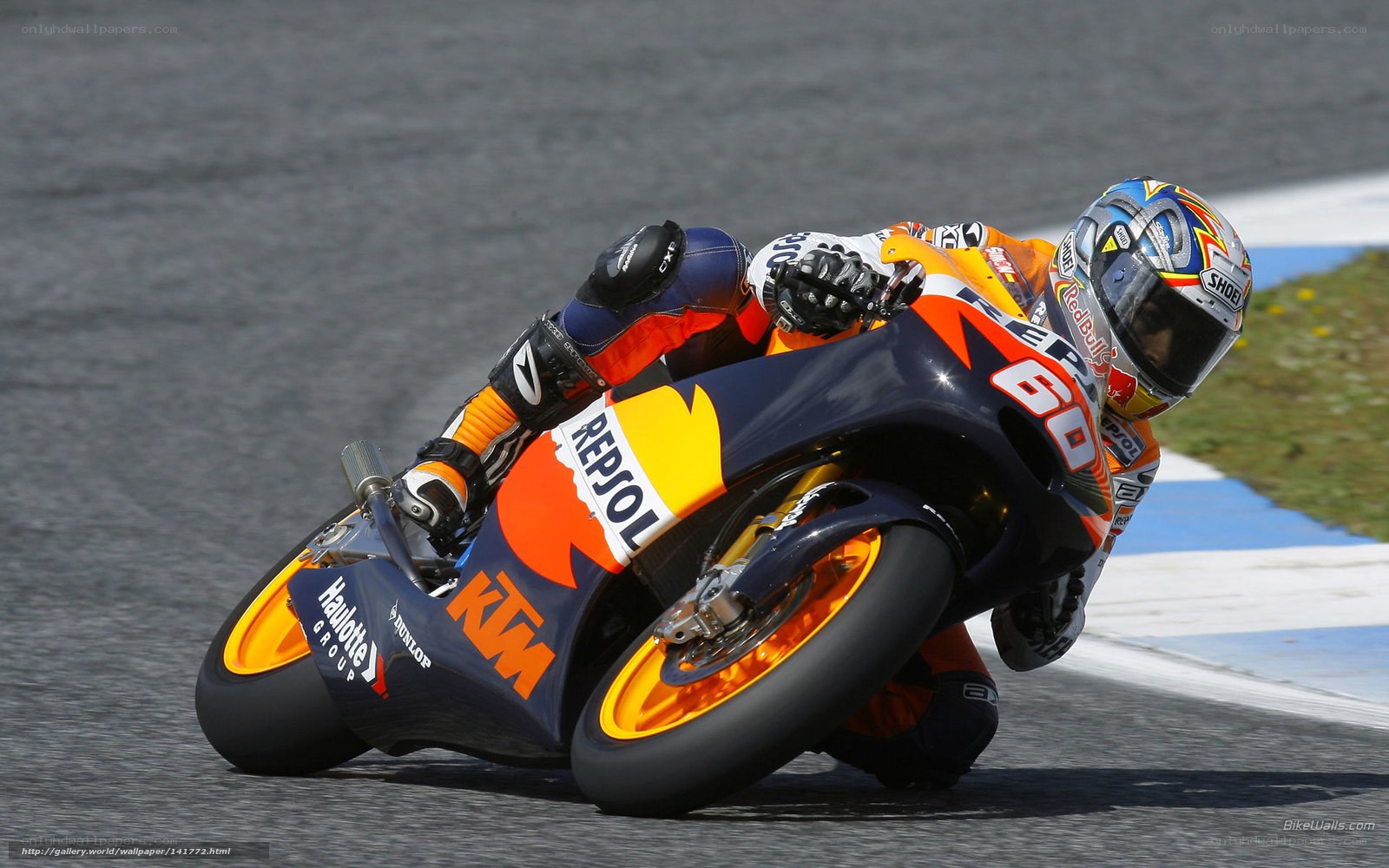 motorcycle racer on track