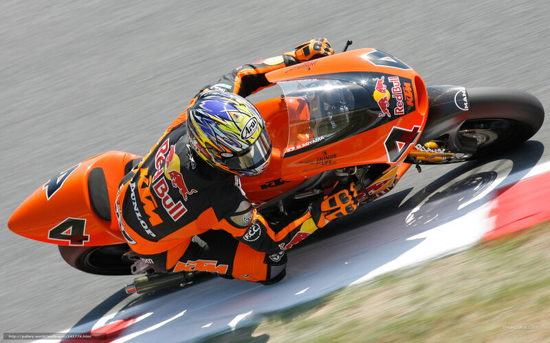 motorcycle racer on track