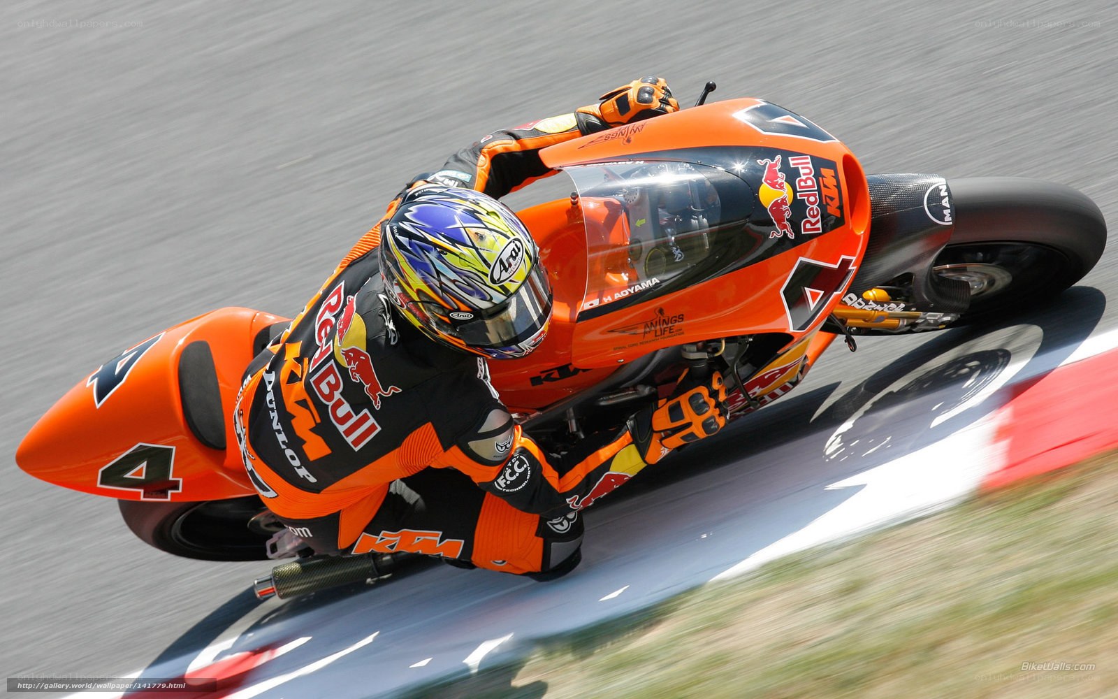 motorcycle racer on track