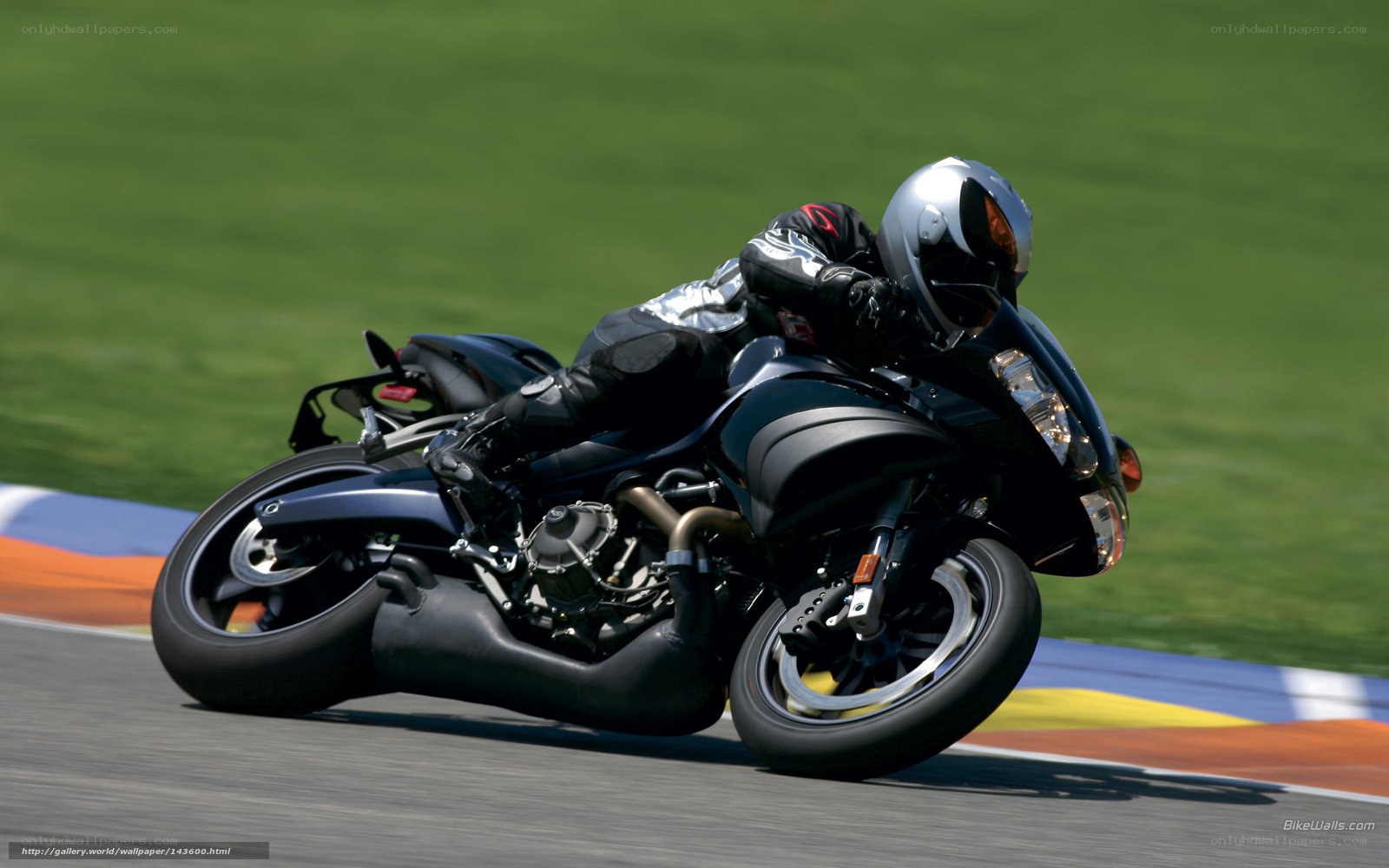 motorcycle racer on track