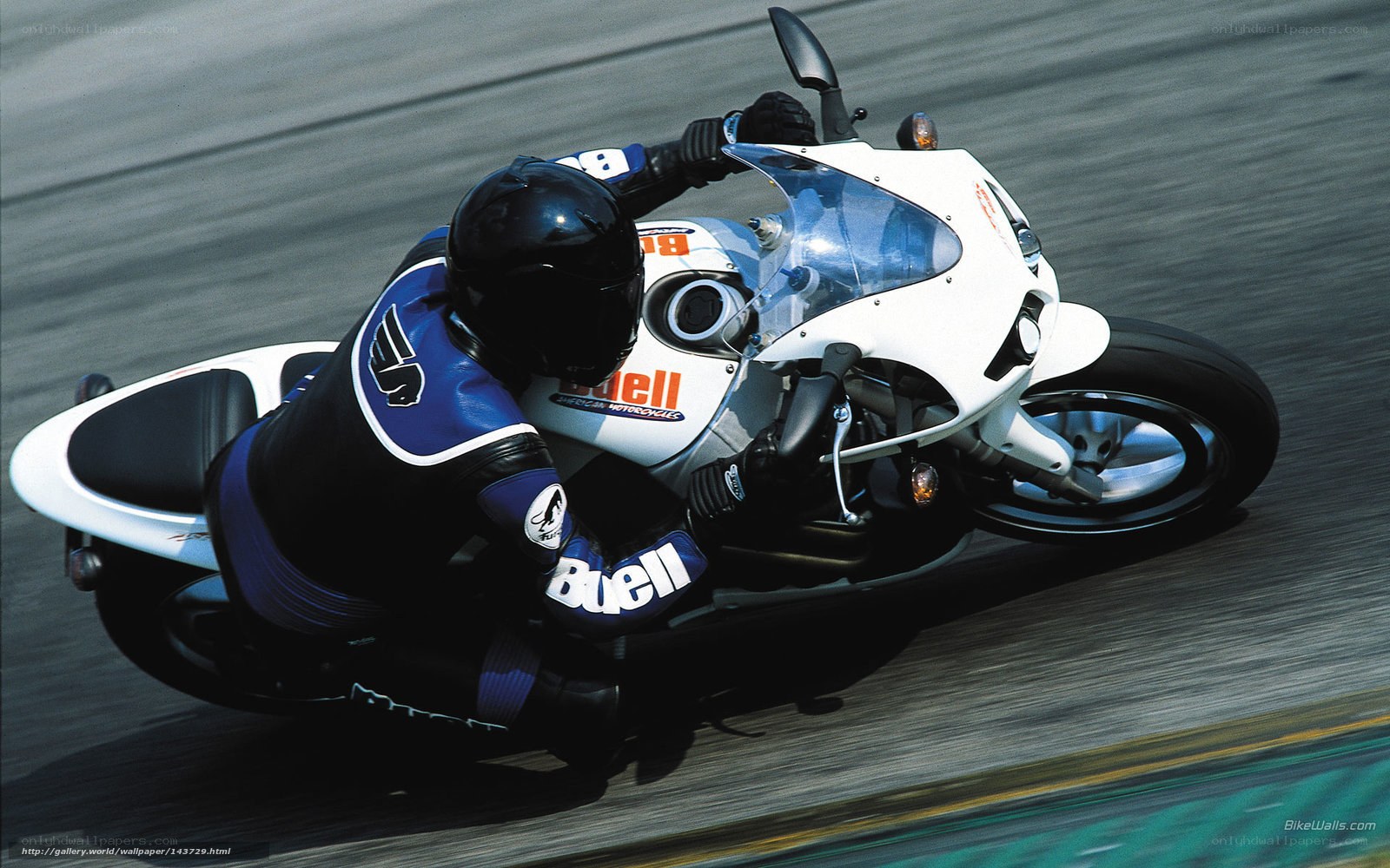 motorcycle racer on track