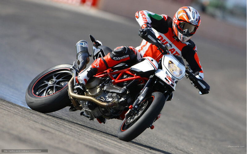 motorcycle racer on track