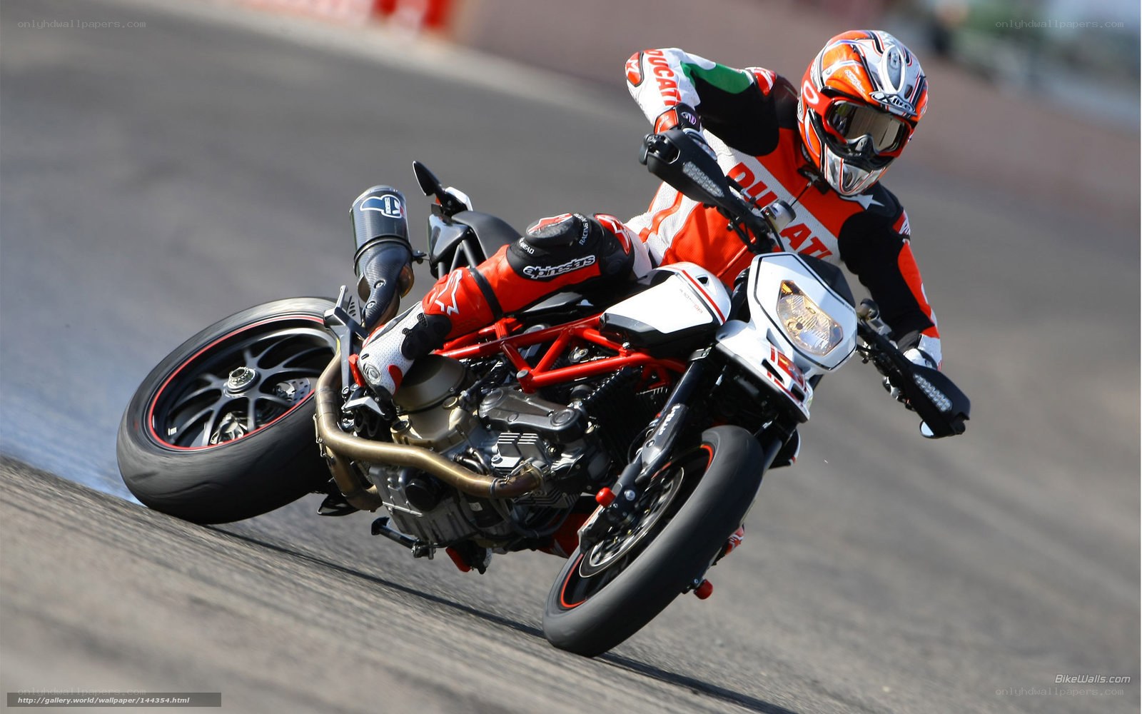 motorcycle racer on track