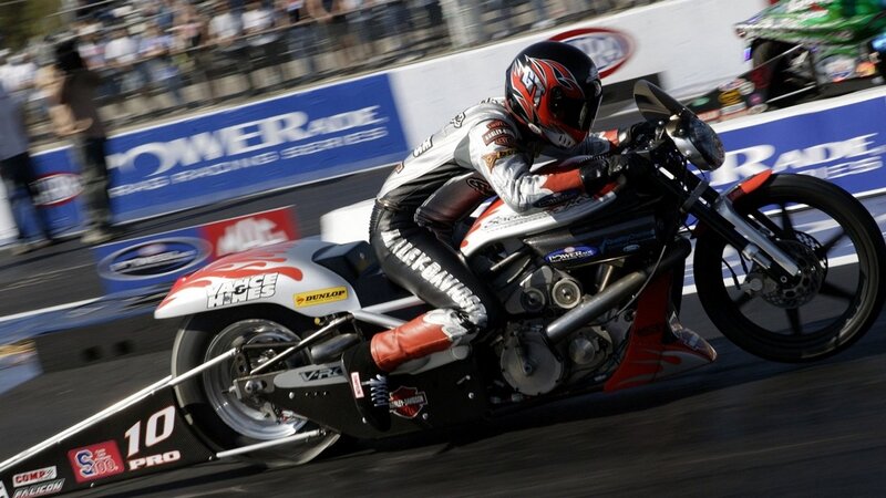 Motorcycle Racer on Track — Black, Dynamic, Afternoon, Photograph, Crowd, White