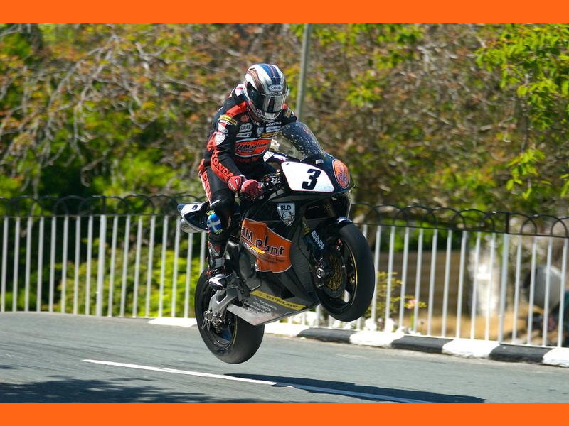 Motorcycle Racer on Track — Black, Dynamic, Afternoon