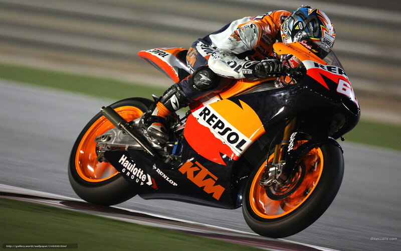 Motorcycle Racer on Track — Black, Dynamic, Night, Photograph