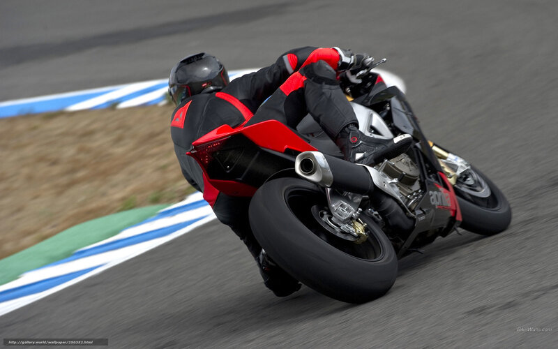 Motorcycle Racer on Track — Black, Dynamic, Photograph, Racetrack