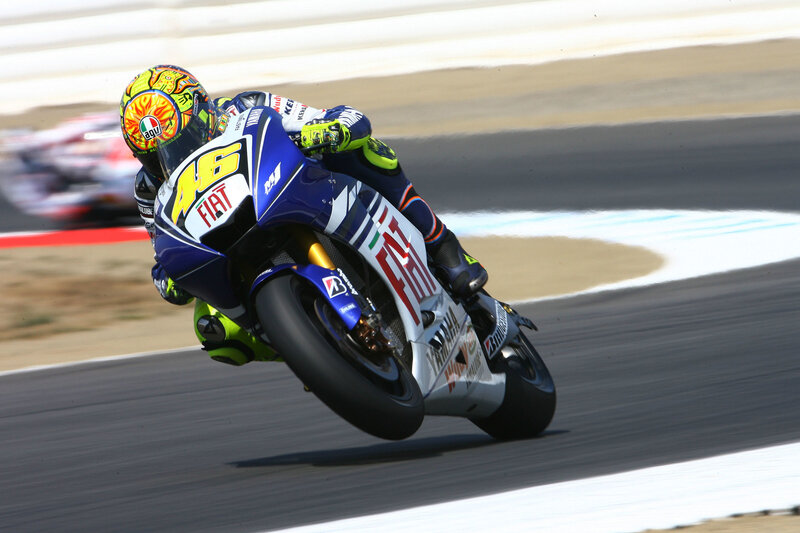 Motorcycle Racer on Track — Blue, Dynamic, Afternoon, Photograph, Racing Bike, Helmet, Racetrack