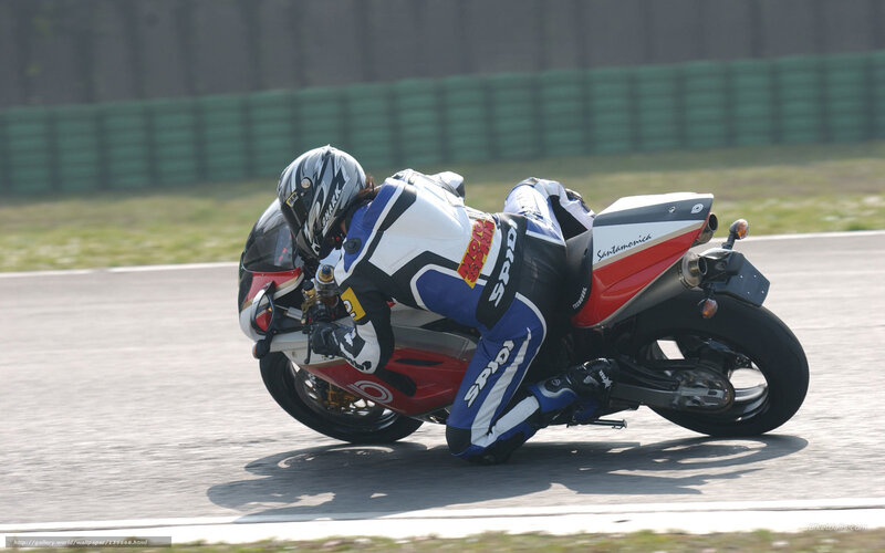 Motorcycle Racer on Track — Blue, Dynamic, Afternoon, Photograph, Racing Suit