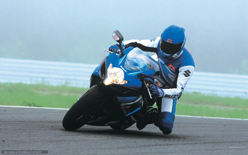 Motorcycle Racer on Track — Blue, Dynamic, Photograph, Racing Suit, Helmet, Road