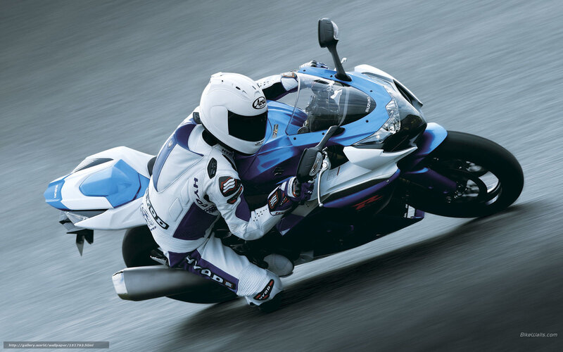 Motorcycle Racer on Track — Blue, Dynamic, Photograph, Rider