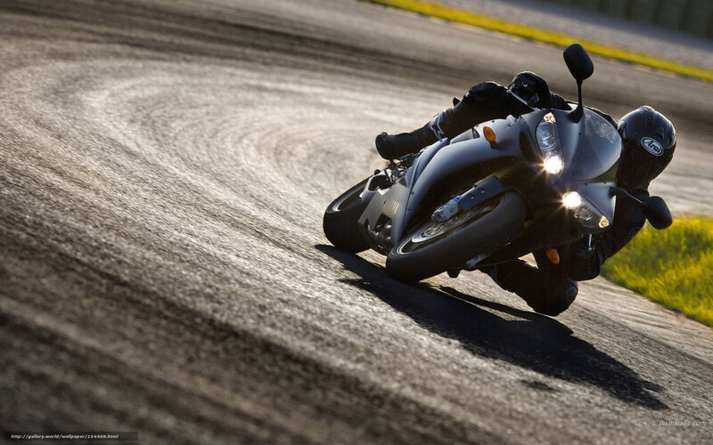 Motorcycle Racer on Track — Gray, Dynamic, Sunset