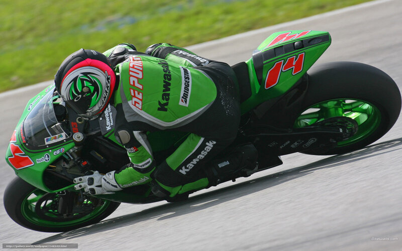 Motorcycle Racer on Track — Green, Dynamic, Afternoon, Photograph, Racing Suit, Grass