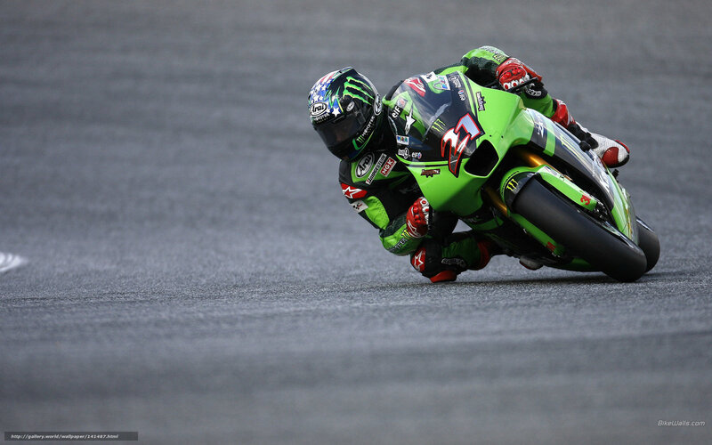 Motorcycle Racer on Track — Green, Dynamic, Photograph, Racing Suit, Helmet