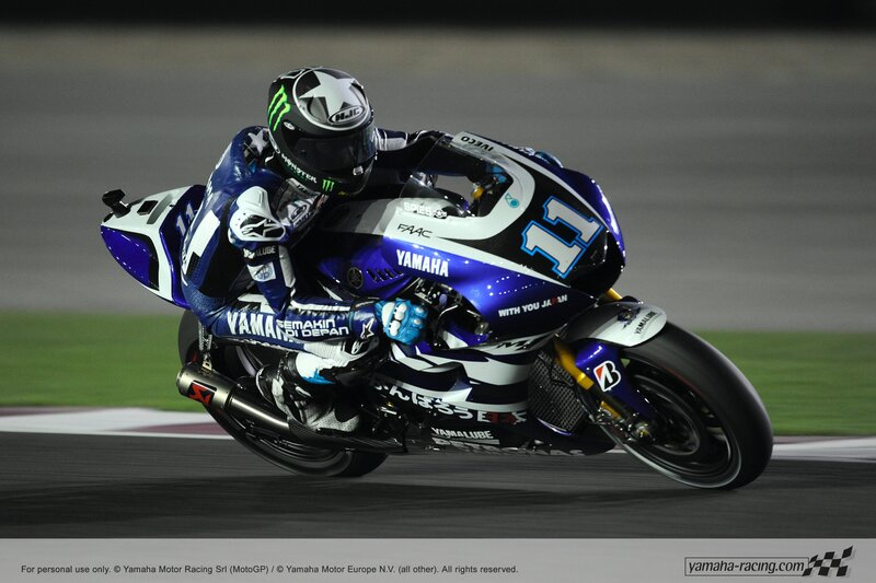 Motorcycle Racer on Track — Night