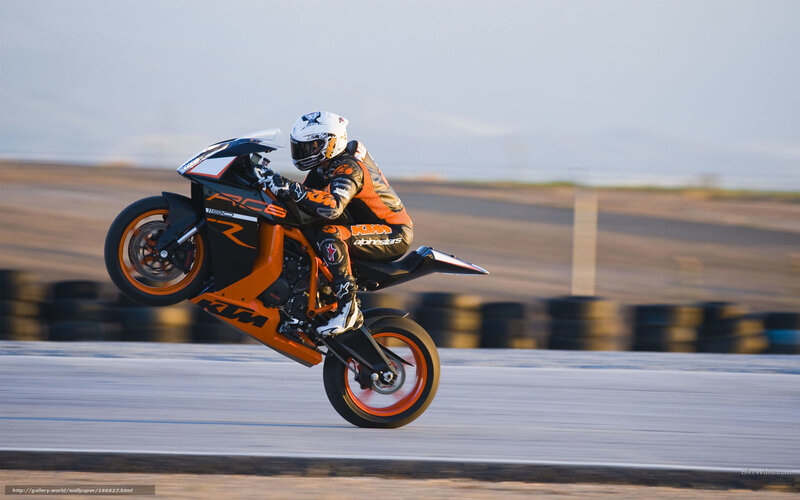 Motorcycle Racer on Track — Orange, Dynamic, Afternoon, Photograph, Tires