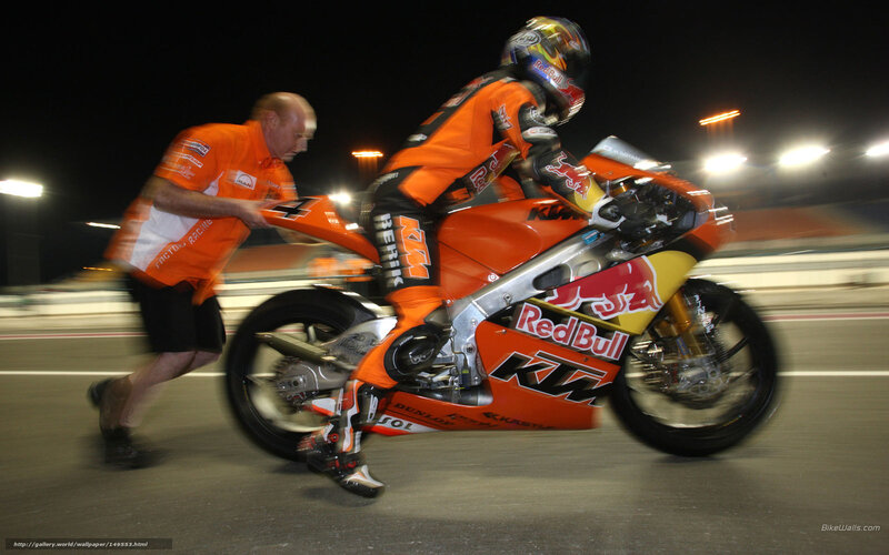 Motorcycle Racer on Track — Orange, Dynamic, Night, Photograph, Rider