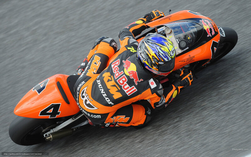 Motorcycle Racer on Track — Orange, Dynamic, Photograph