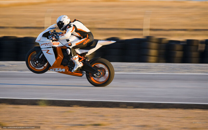 Motorcycle Racer on Track — Orange, Dynamic, Sunset, Photograph