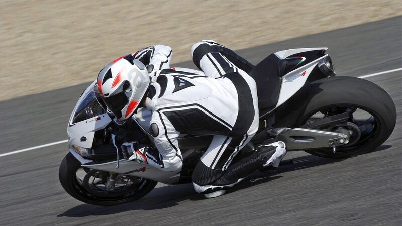 Motorcycle Racer on Track — R14