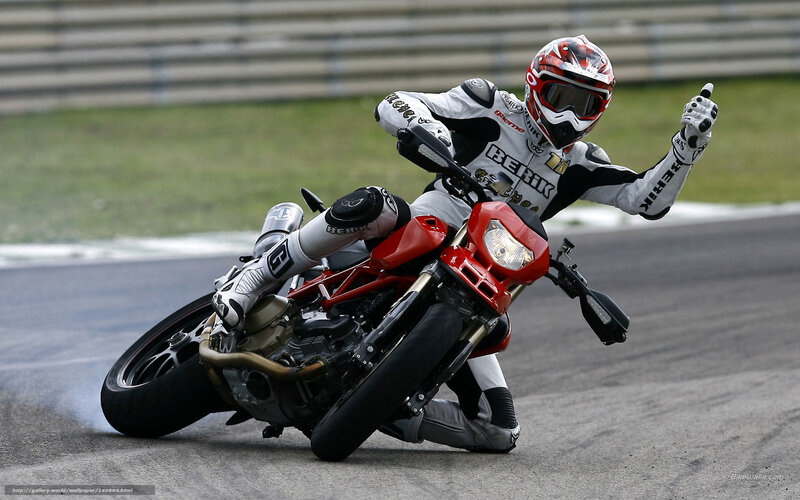 Motorcycle Racer on Track — Red, Dynamic, Photograph, Racing Suit