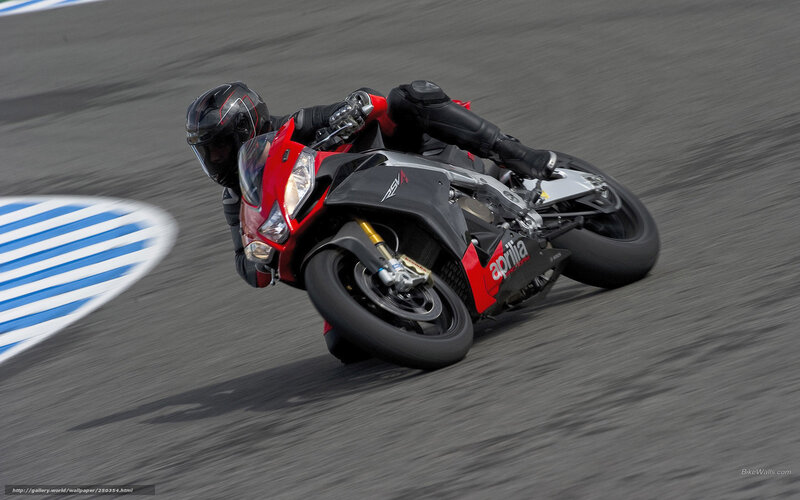 Motorcycle Racer on Track — Red, Dynamic, Photograph, Rider, Racetrack