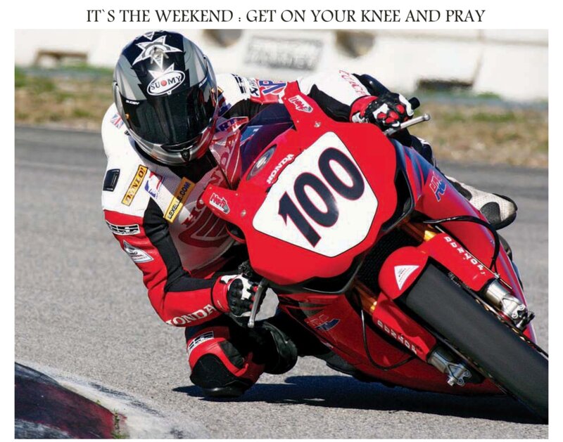 Motorcycle Racer on Track — Red, Intense, Afternoon