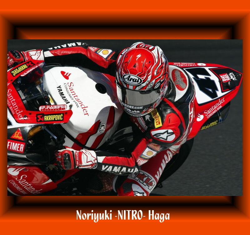 Motorcycle Racer on Track — Red, Intense