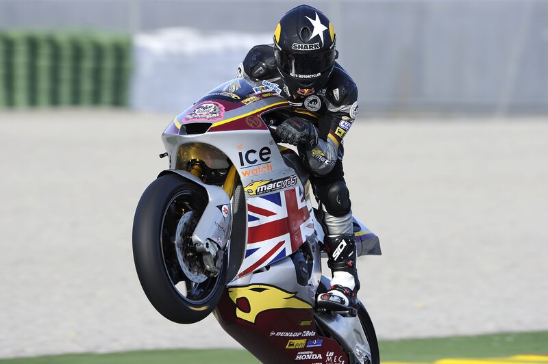 Motorcycle Racer on Track — Silver, Dynamic, Afternoon, Photograph