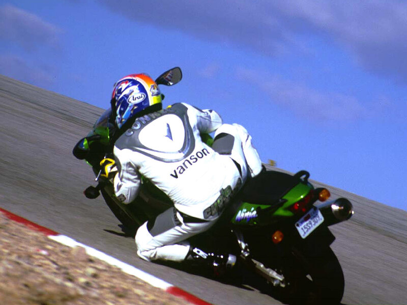 Motorcycle Racer on Track — White, Dynamic, Afternoon, Photograph, Helmet, Green