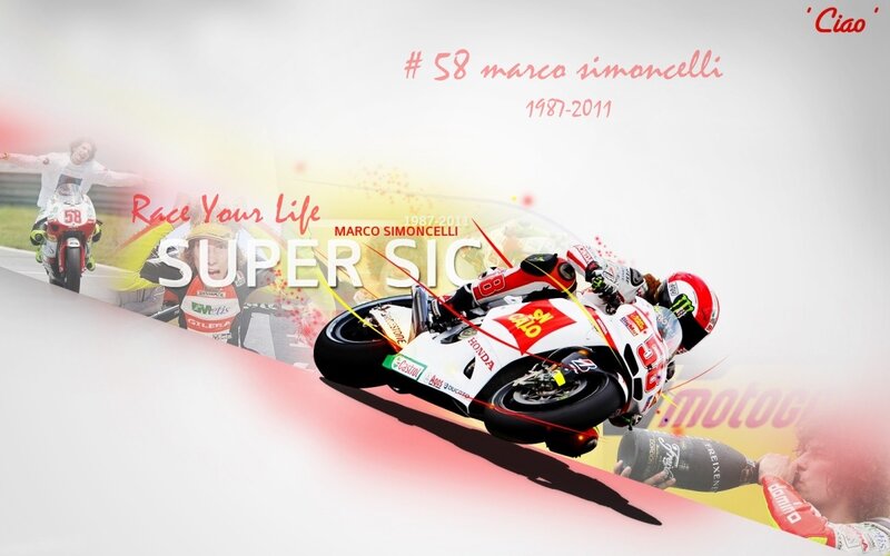 Motorcycle Racer on Track — White, Dynamic, Digital Art