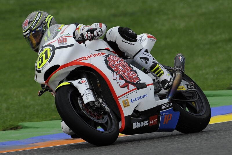 Motorcycle Racer on Track — White, Dynamic, Photograph, Grass