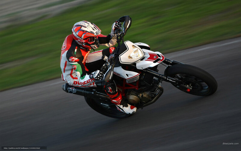 Motorcycle Racer on Track — White, Dynamic, Sunset