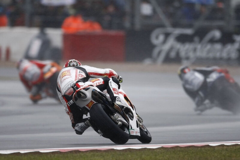Motorcycle Racer on Track — White, Intense, Photograph, Racing Bikes