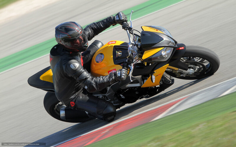 Motorcycle Racer on Track — Yellow, Dynamic, Afternoon, Photograph, Racetrack, Helmet