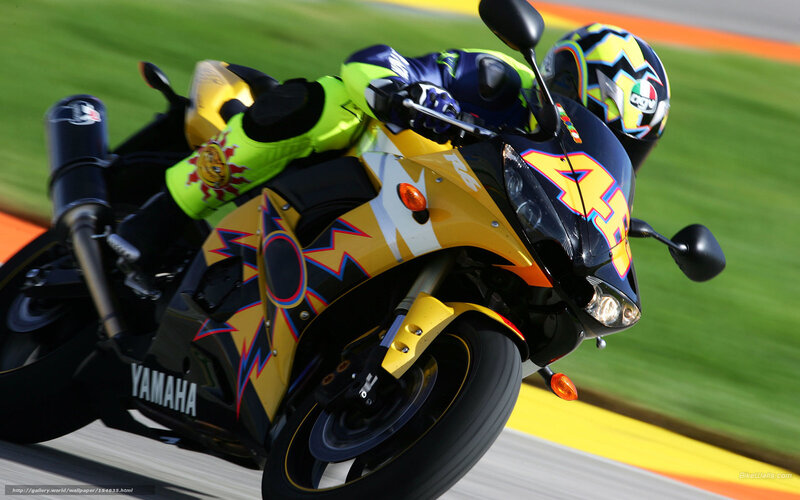 Motorcycle Racer on Track — Yellow, Dynamic, Afternoon, Photograph, Racing Bike
