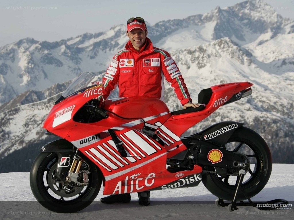 motorcycle racer with bike