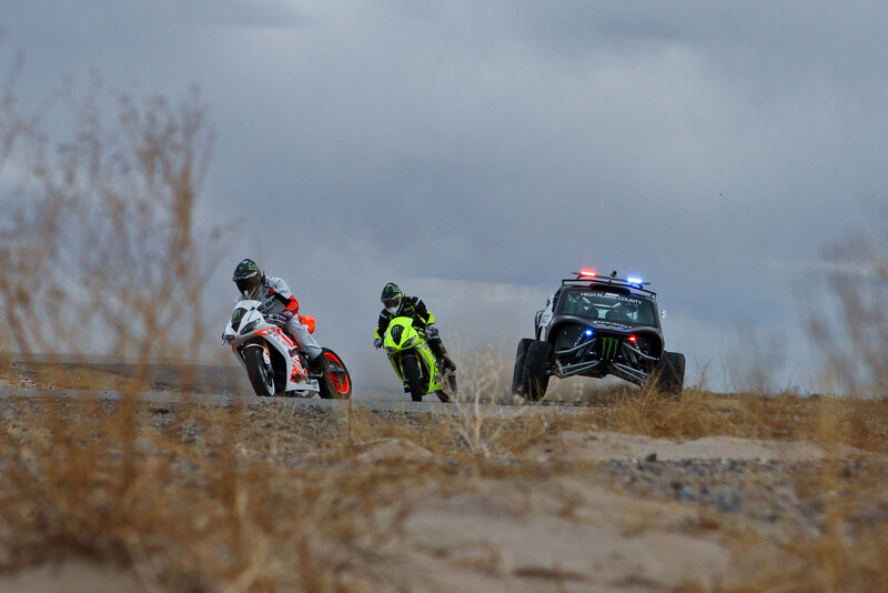 Motorcycle Racers and Vehicle