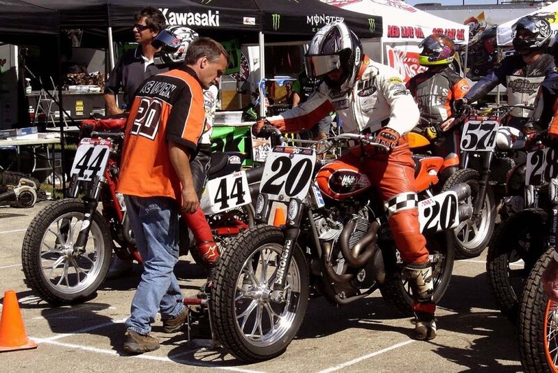 Motorcycle Racers at Pit