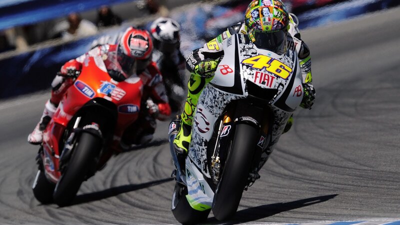 Motorcycle racers in action