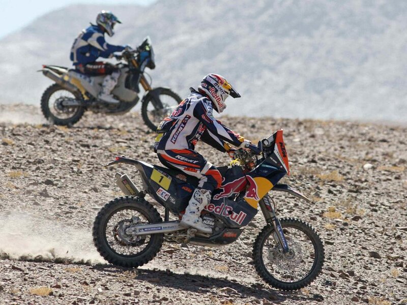Motorcycle Racers on Dirt