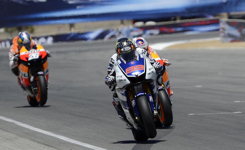 Motorcycle Racers on Track — Afternoon