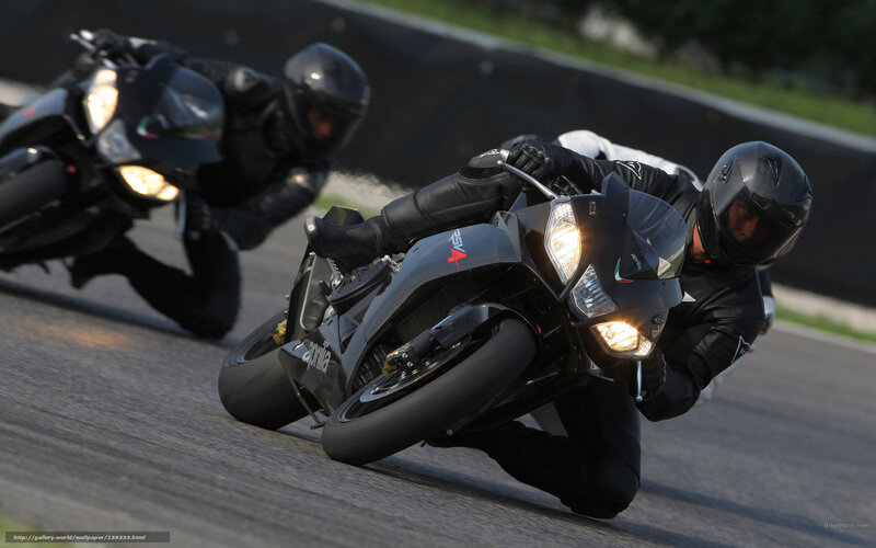 Motorcycle Racers on Track — Black, Dynamic, Afternoon, Photograph, Motorcycles