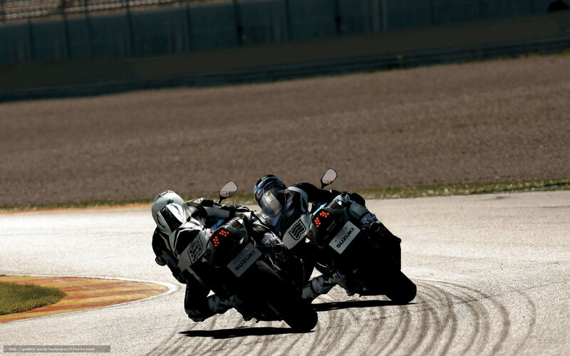 Motorcycle Racers on Track — Black, Dynamic, Afternoon, Photograph, Racetrack